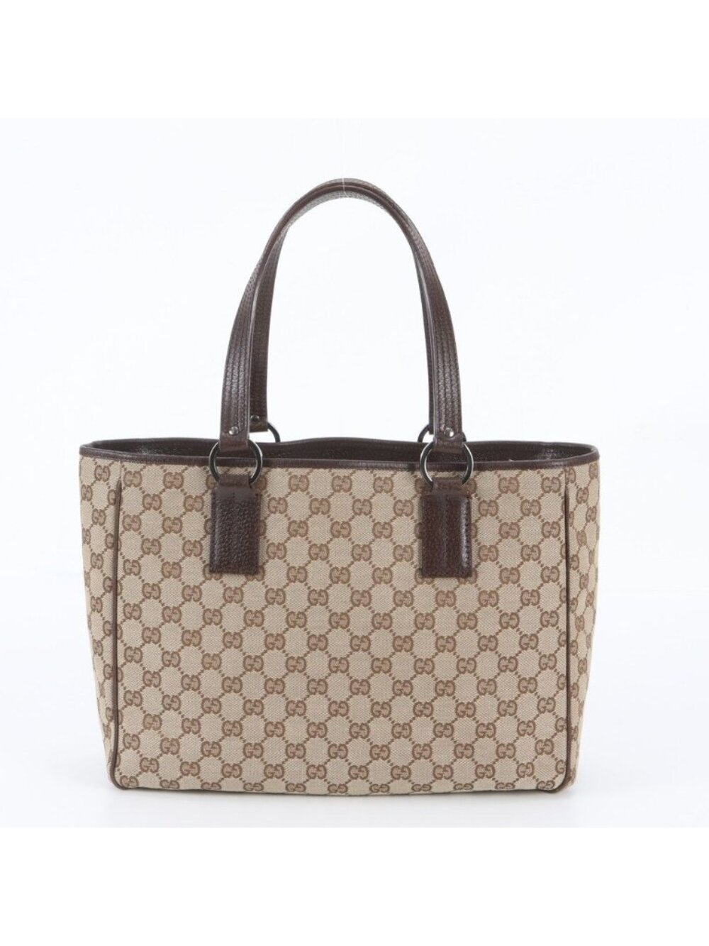 Gucci GG Canvas Leather Tote Bag Shoulder
